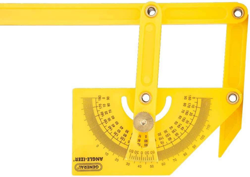 29 Plastic Protractor and Angle Finder, Outside, Inside, Sloped Angles, 0° to 18