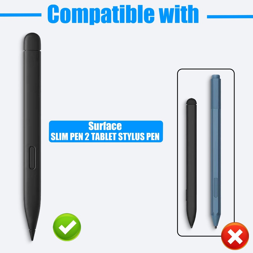 Slim Pen 2 Tips 2 Pack Replacement fits for Surface Slim Pen 2, RealTime Sens...