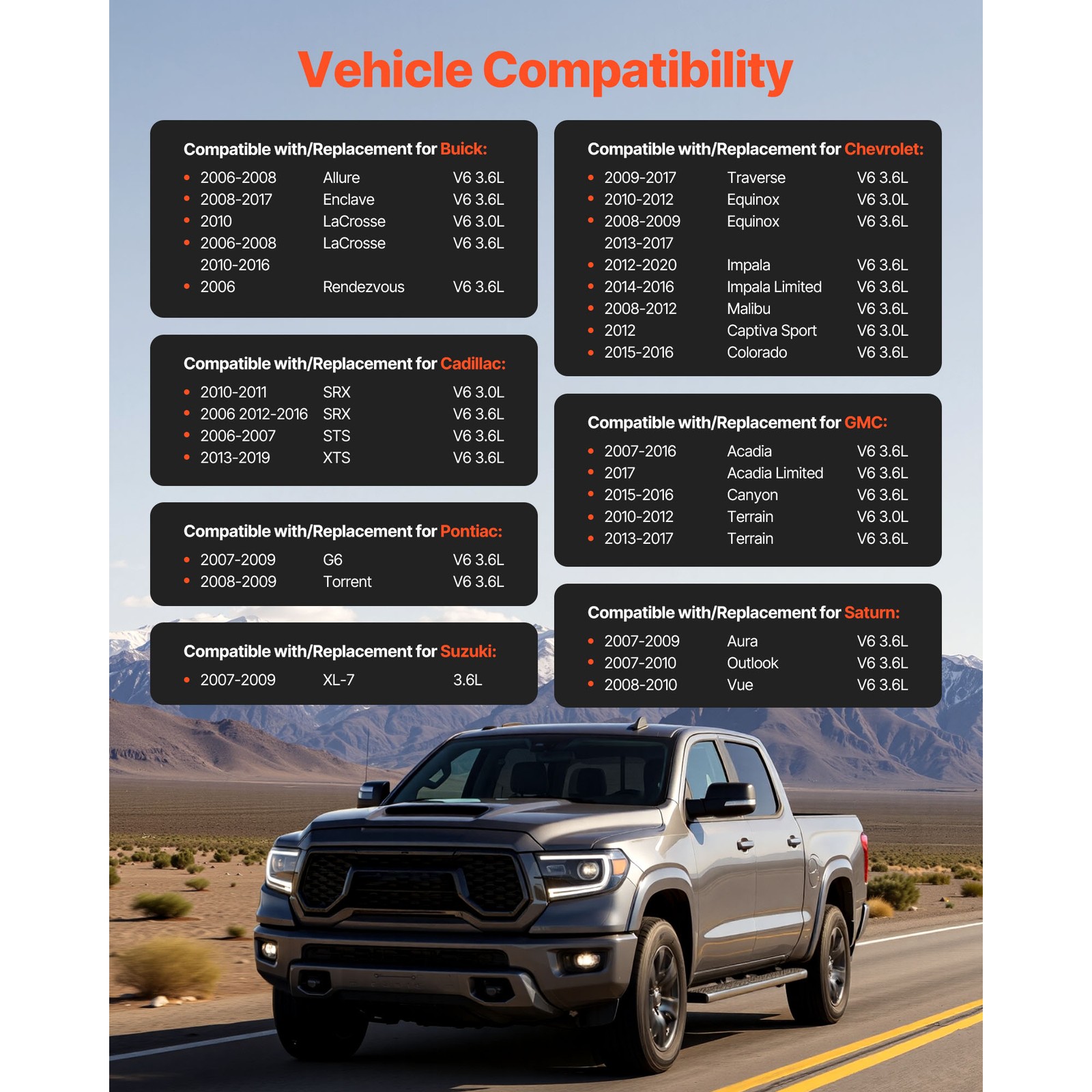 New Starter Motor for Chevy Traverse 09-17 GMC Acadia 07-16 3.6L 17986 17997