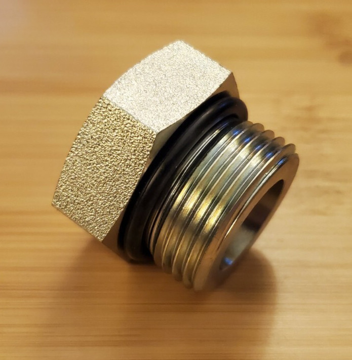 6408-12 ORB Plug (3/4") 12MB Hex Plug - Hydraulic Rigid Adapter/Fitting