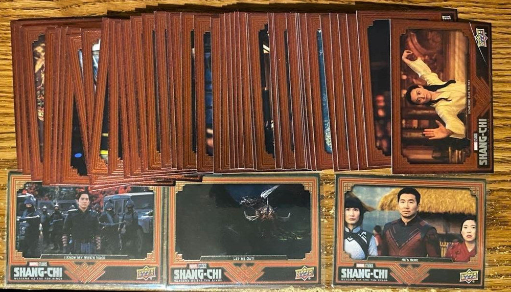 2023 UPPER DECK MARVEL SHANG-CHI RED FOIL PARALLEL LOT (47) DIFF W/ 3 HIGH # SP