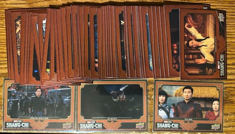 2023 UPPER DECK MARVEL SHANG-CHI RED FOIL PARALLEL LOT (47) DIFF W/ 3 HIGH # SP