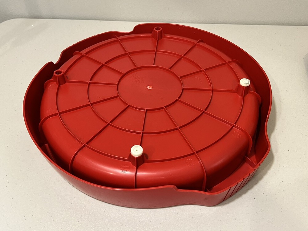 NuWave Infrared Oven Pro Plus 20634 Replacement Part Base Bottom Red + Drip Pan