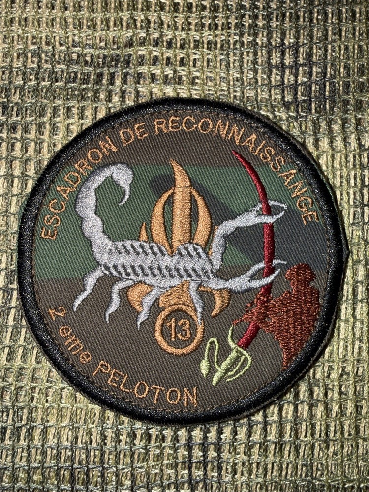 French Army Commando Desert Zone 13th reconnaissance squadron patch 2 Eme