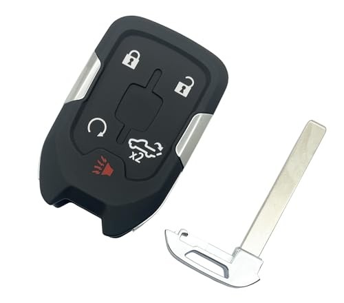 5 Button Replacement Keyless Entry Key Fob Cover fit for Chevy 5 Button-a
