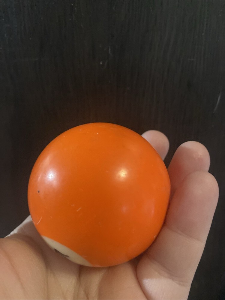 Pool Ball Billiard Replacement Number 5 Solid Orange