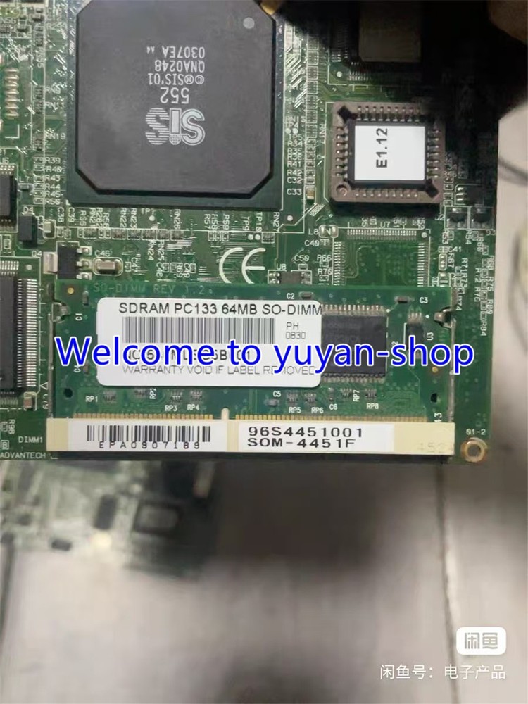 1Pcs USED ADVANTECH SOM-4451F Mainboard #T3675A YS
