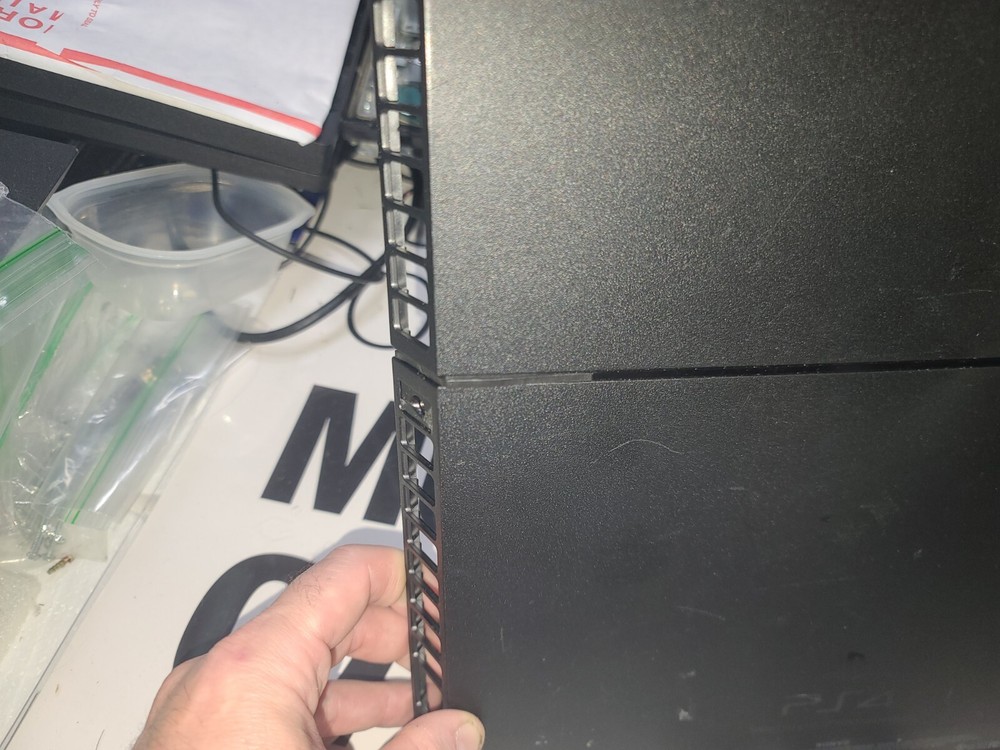 PlayStation 4 CUH-1001A Labeled EMPTY Bottom Case Shell w/Eject Button-Just OK