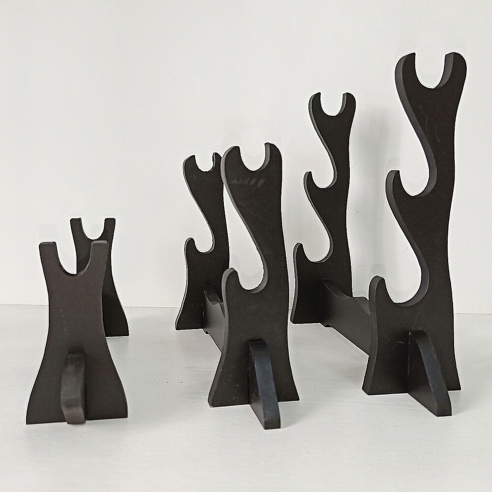 Assembly Samurai Sword Katana Holder Stand Bracket Small Display Rack 1-3 Tier