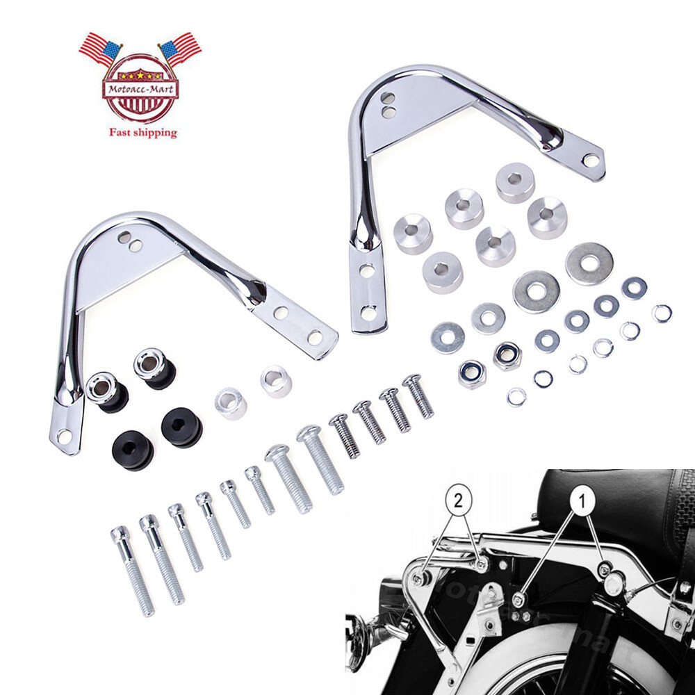 Quick Detach Sissy Bar / Tour Pack Mount Rack / Docking Kit For Harley 1997-2008