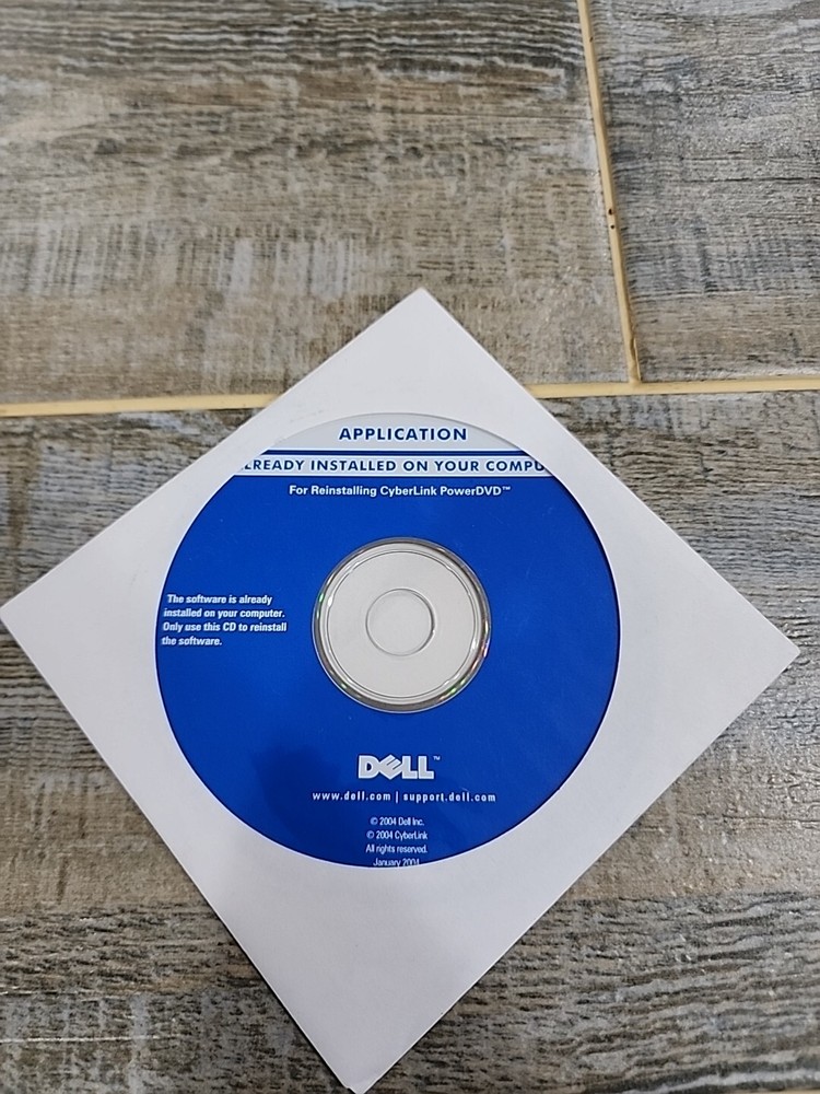 Dell Applications For Reinstalling Cyberlink PowerDVD Software New Sealed