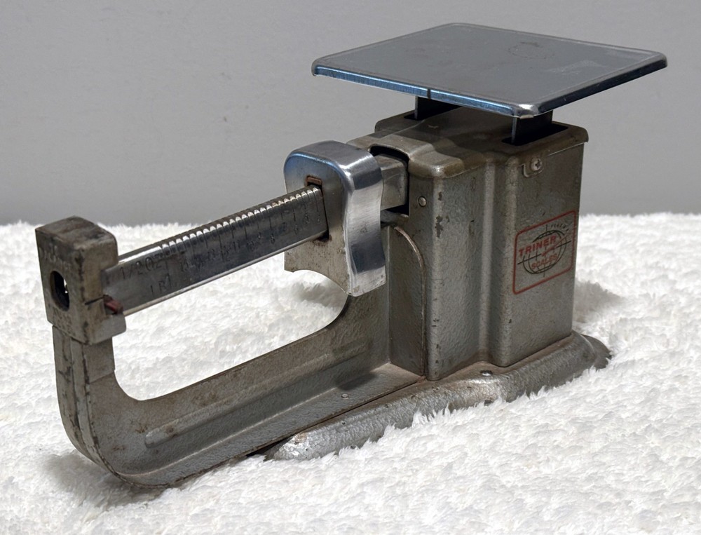 Vintage TRINER Postal Post Office Counter Scale