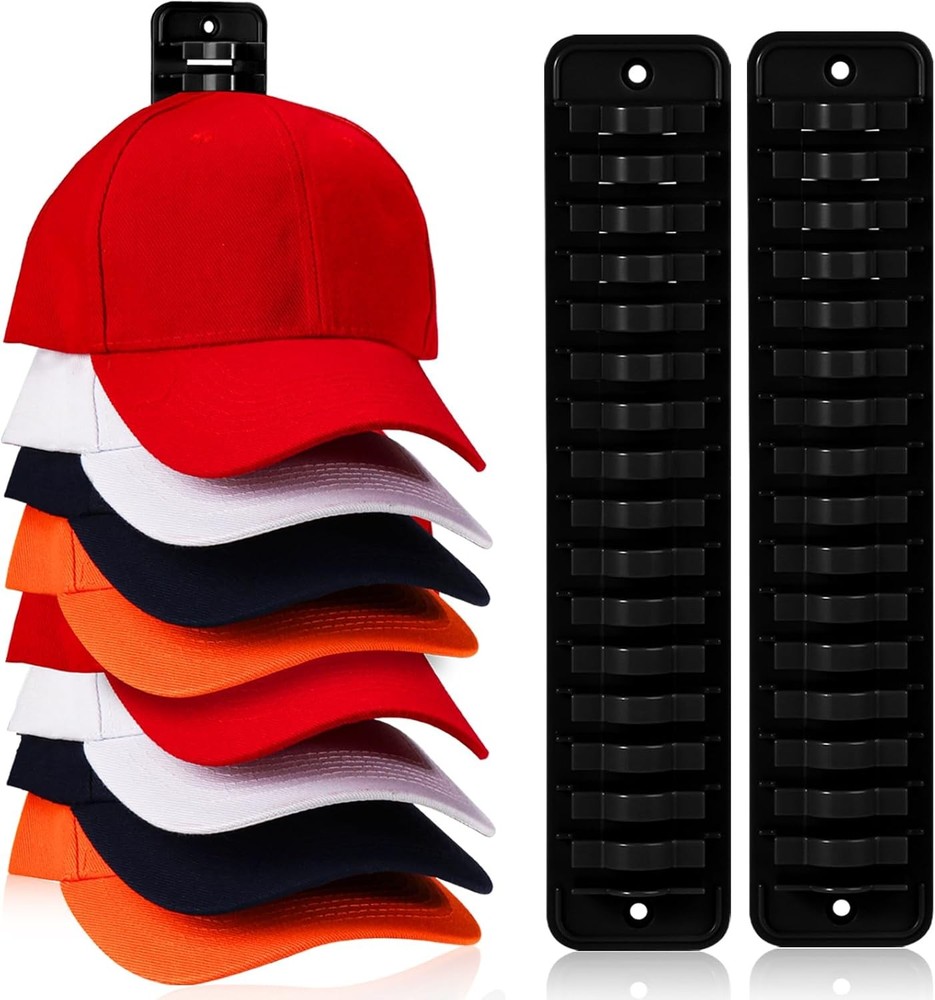 Hat Ra for Wall, 2 Pas Hat Organizer for Baseball s