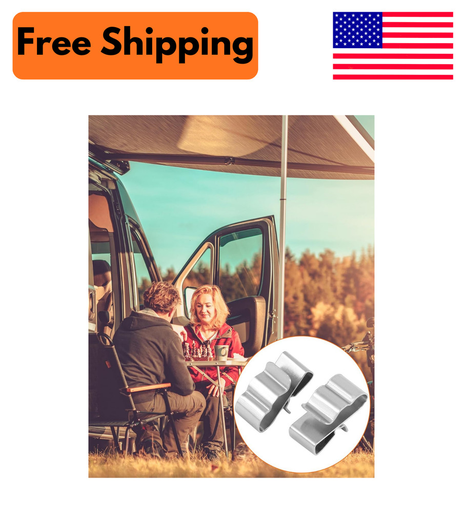 100 PCS Stainless Steel Trailer Frame Wire Clips, Solar Panel Wire Clips