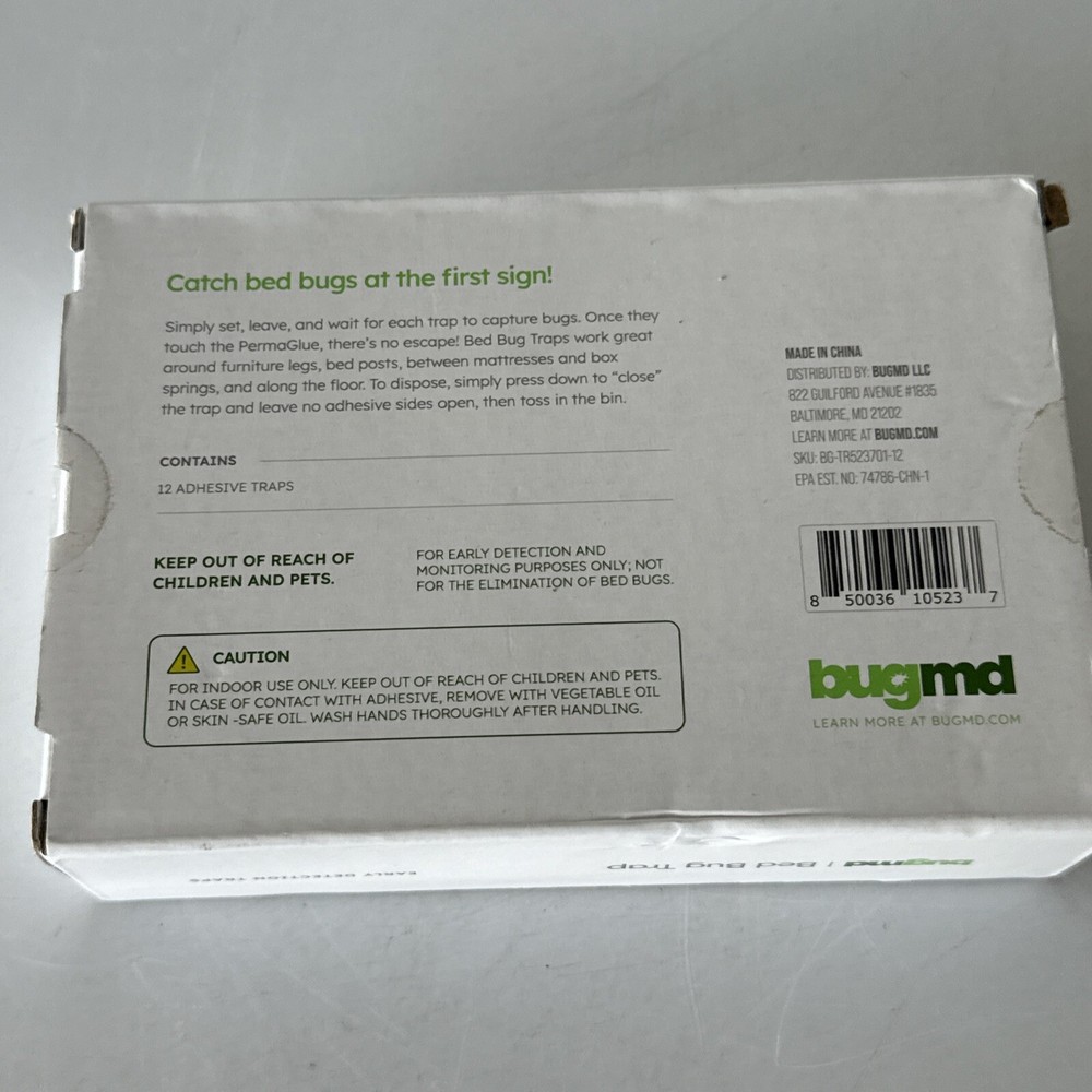 - Bed Bug Traps (12 Pack) - Bed Bug Interceptors, Bed Bug Prevention, Glue