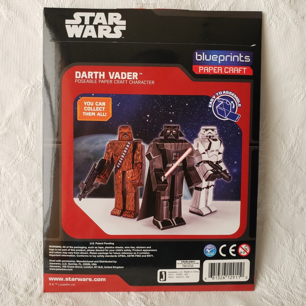 Disney Star Wars Darth Vader 12" Poseable Paper Character