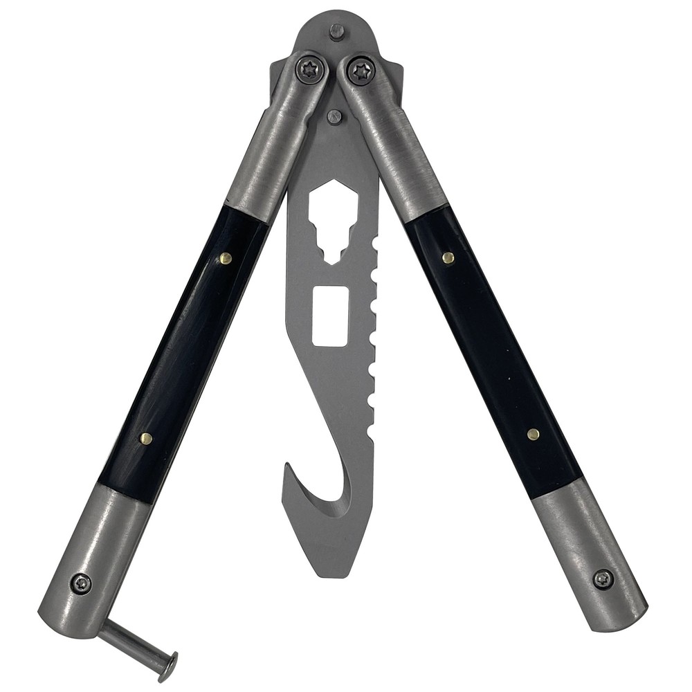 Tuxedo Black Butterfly Style Multitool Blade Trainer