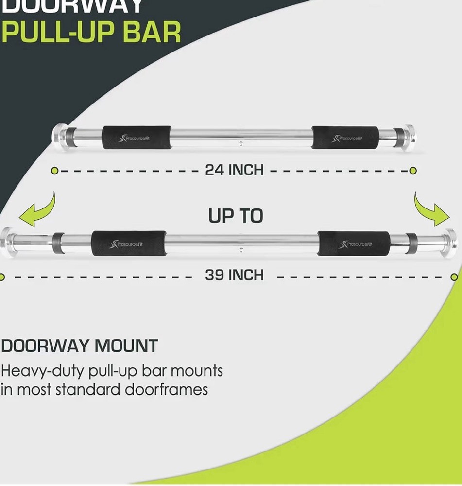 ProSource Fit Heavy Duty Doorway Pull-Up Bar New: Open Box1D