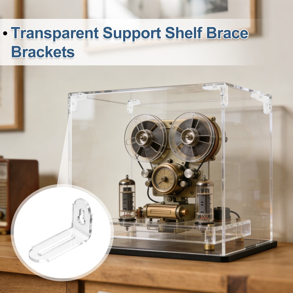 12Pcs Acrylic Corner Bracket, DIY L Angle Connector