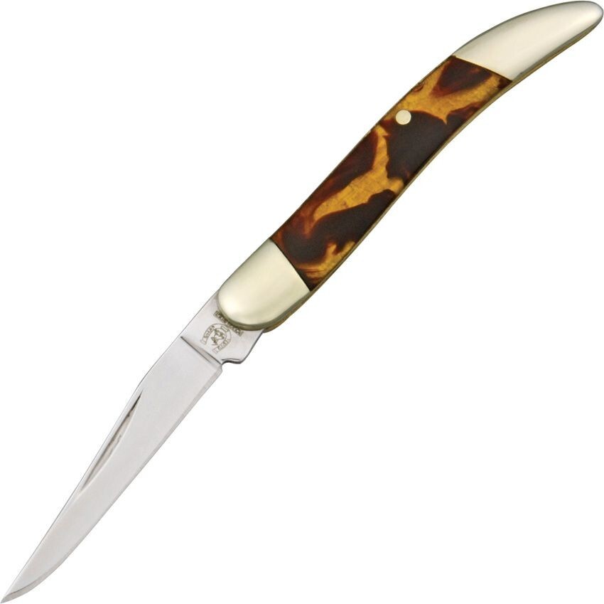 Texas Toothpick Pocket knife tortoise shell handle Mini Rough Ryder