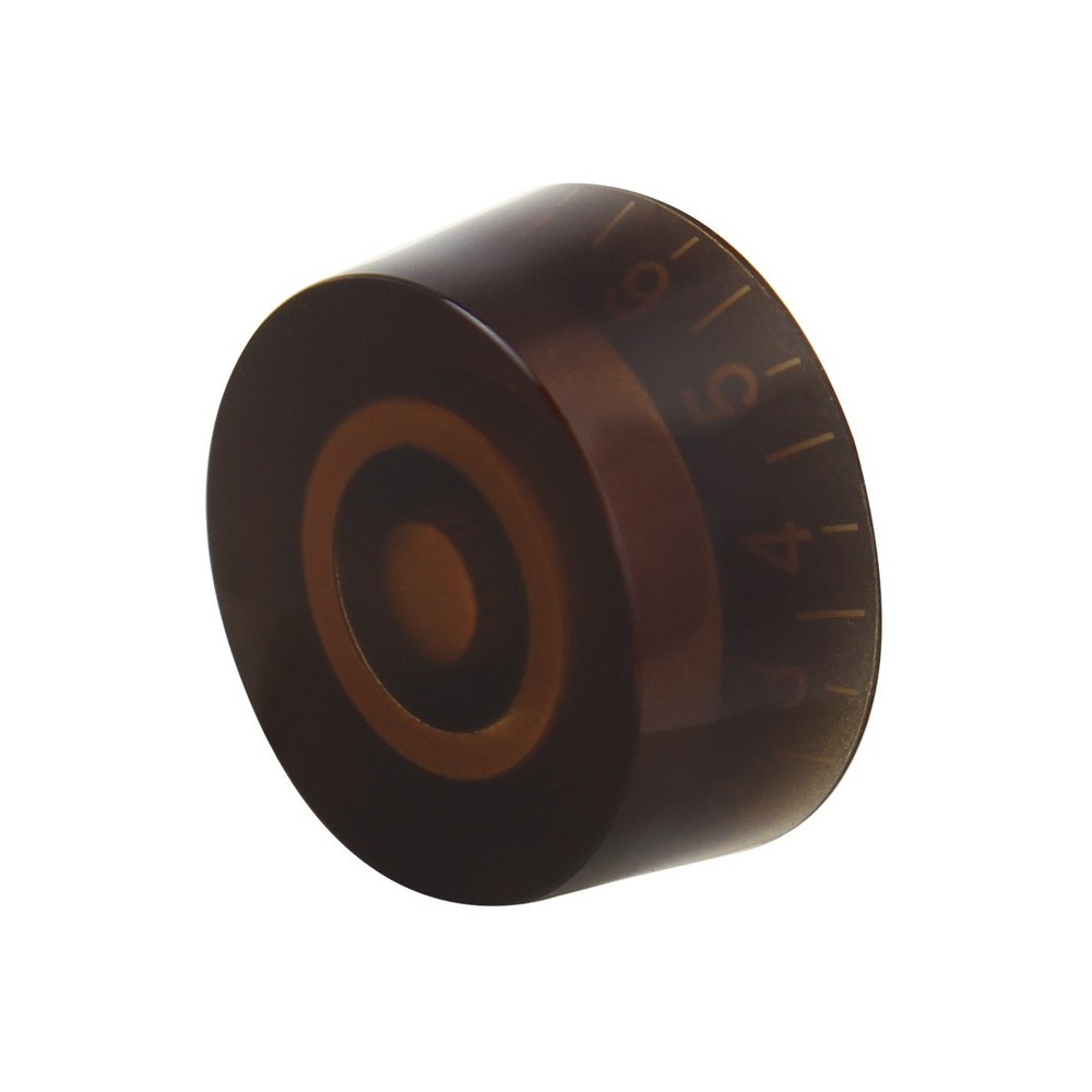 FLEOR 4PCS Barrel Style brown Volume Tone Control Speed Knobs Guitar Button