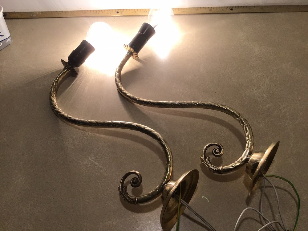 1 Vintage Brass Wall Lights ￼
