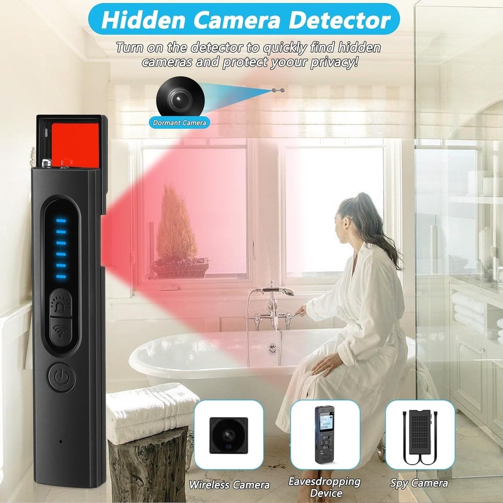 Portabl Hidden Camera Detector, Camera Detector, Anti Spy, GPS Tracker Detector