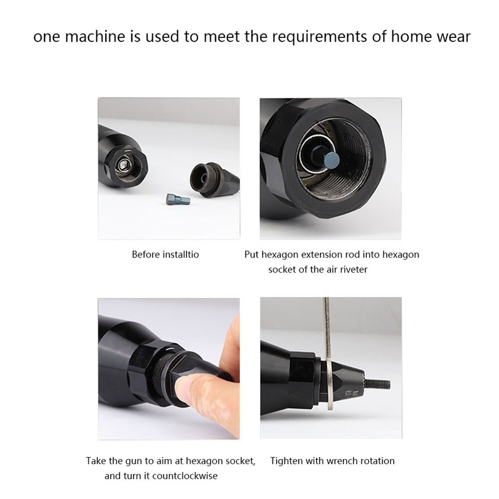 Pneumatic Riveting Pull Nuts Automatic Air Riveter Nut Tools(KP-7322) Part