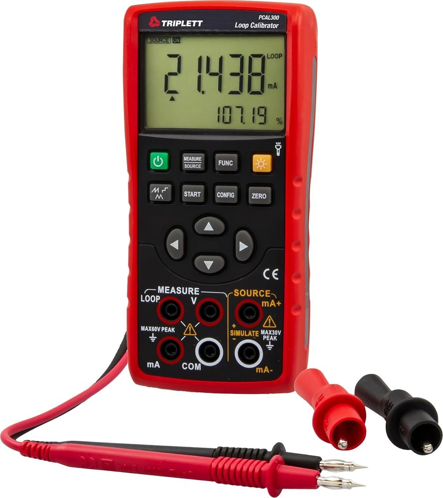 Triplett PCAL300 Loop Process Calibrator - Measure DC Voltage/Current and Source