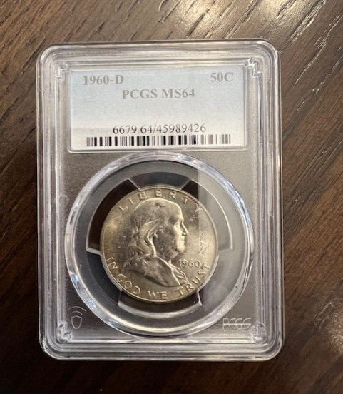 1960-D | Franklin Silver Half Dollar | PCGS MS64 | Collection 4002