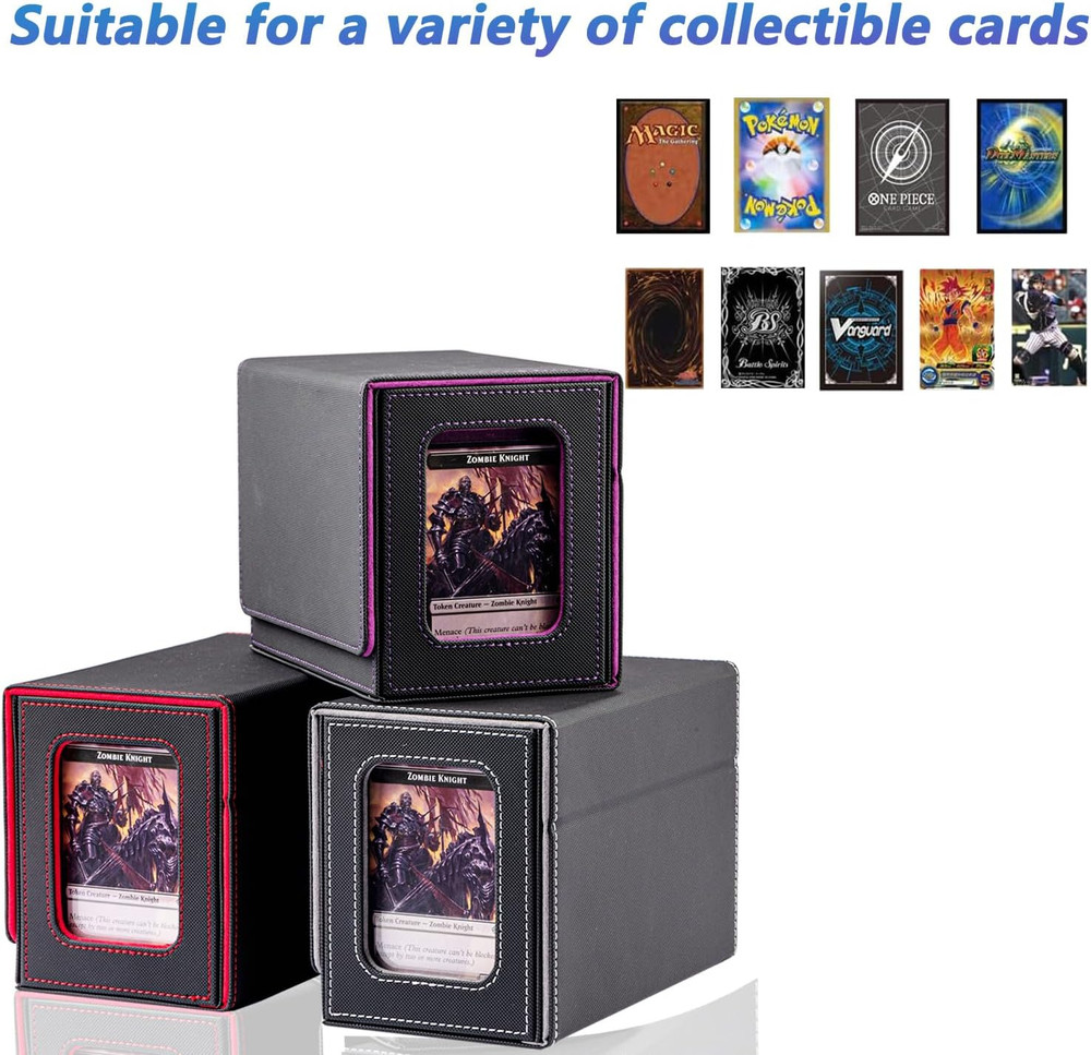 MTG Deck Box for Commander with Dice Tray,Designed for MTG Commander Card Deck B