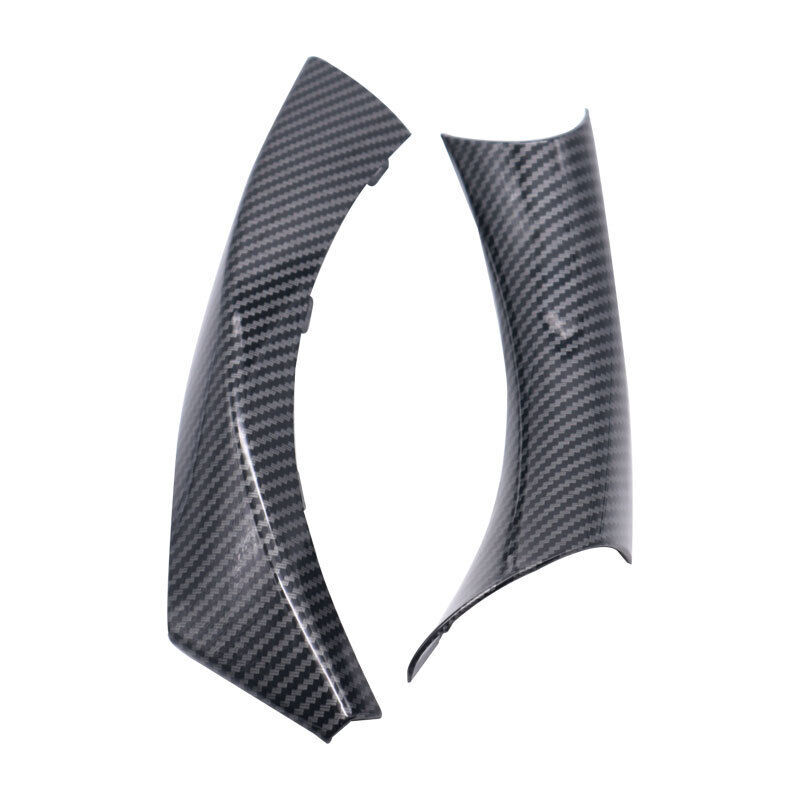For BMW E90 328i Car Right Side Inner Door Panel Handle Pull Trim Cover Carbon