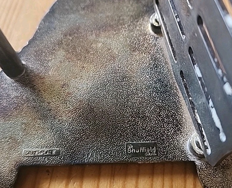 Vintage Sheffield Napkin Holder & Knife Rests Silverplate Italy Set