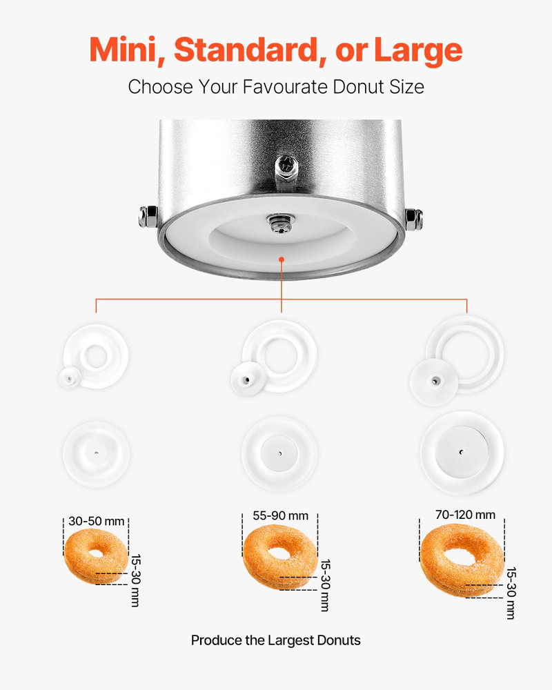 Commercial Automatic Donuts Machine, Single Row Donuts Making Equipment, Stainle