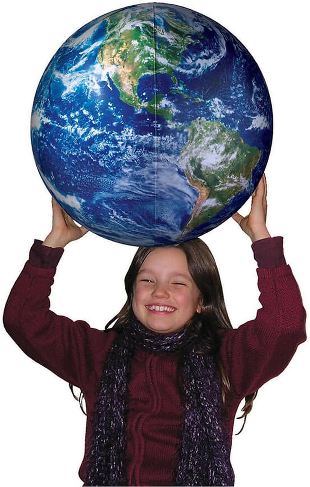 Inflatable 16" Diameter Earthball Globe