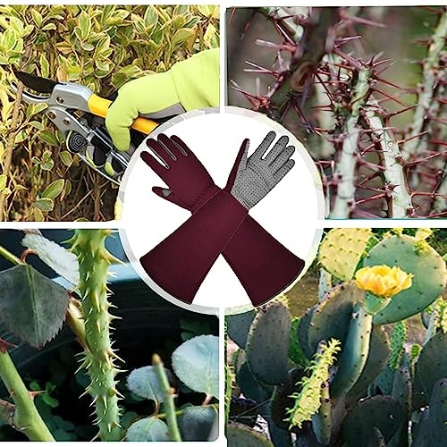 Gardening Gloves, Thorn Protective, Forearm Protection, Yard Work, Pruning,