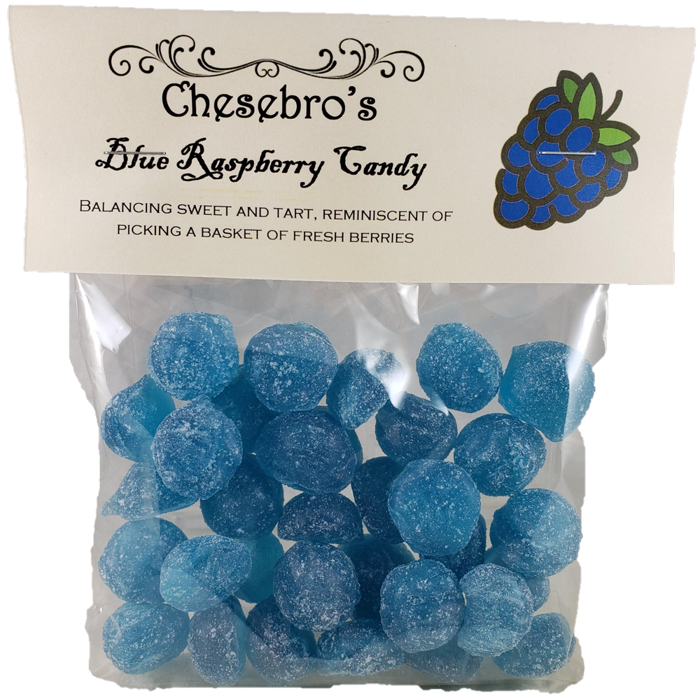 Blue Raspberry Hard Candy Drops 4.5 Ounces