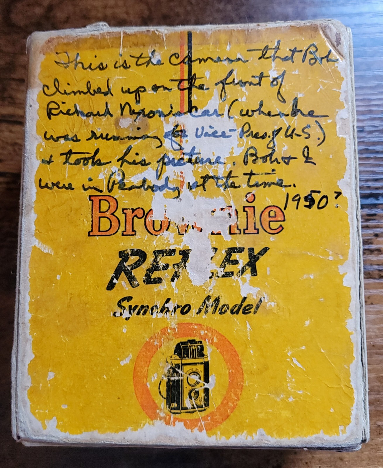 Kodak Brownie Reflex Synchro Model #173 Camera With Box Vintage