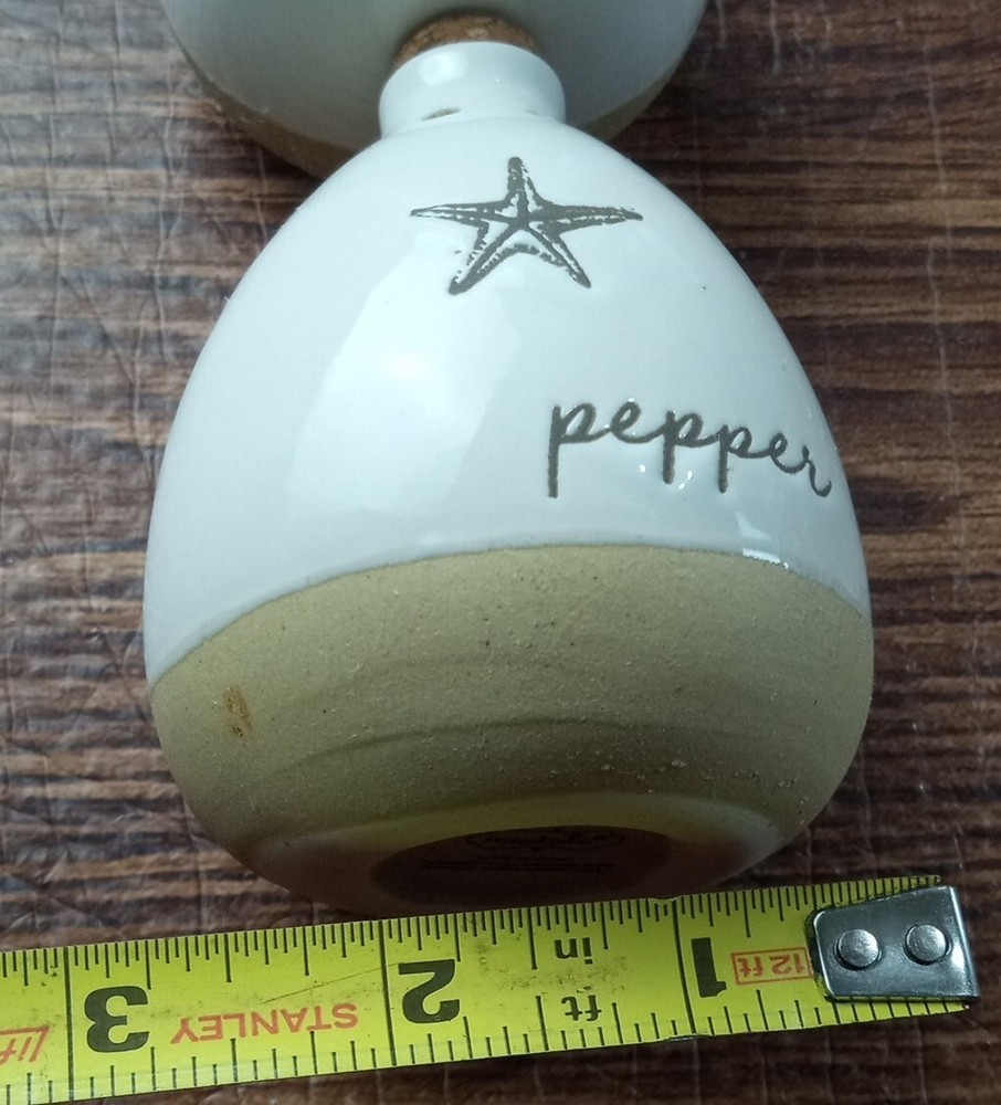 Mud Pie Farmhouse Ceramic Salt and Pepper