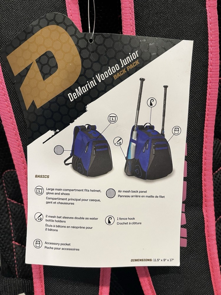 Brand New DeMarini Voodoo Junior Back Pack.