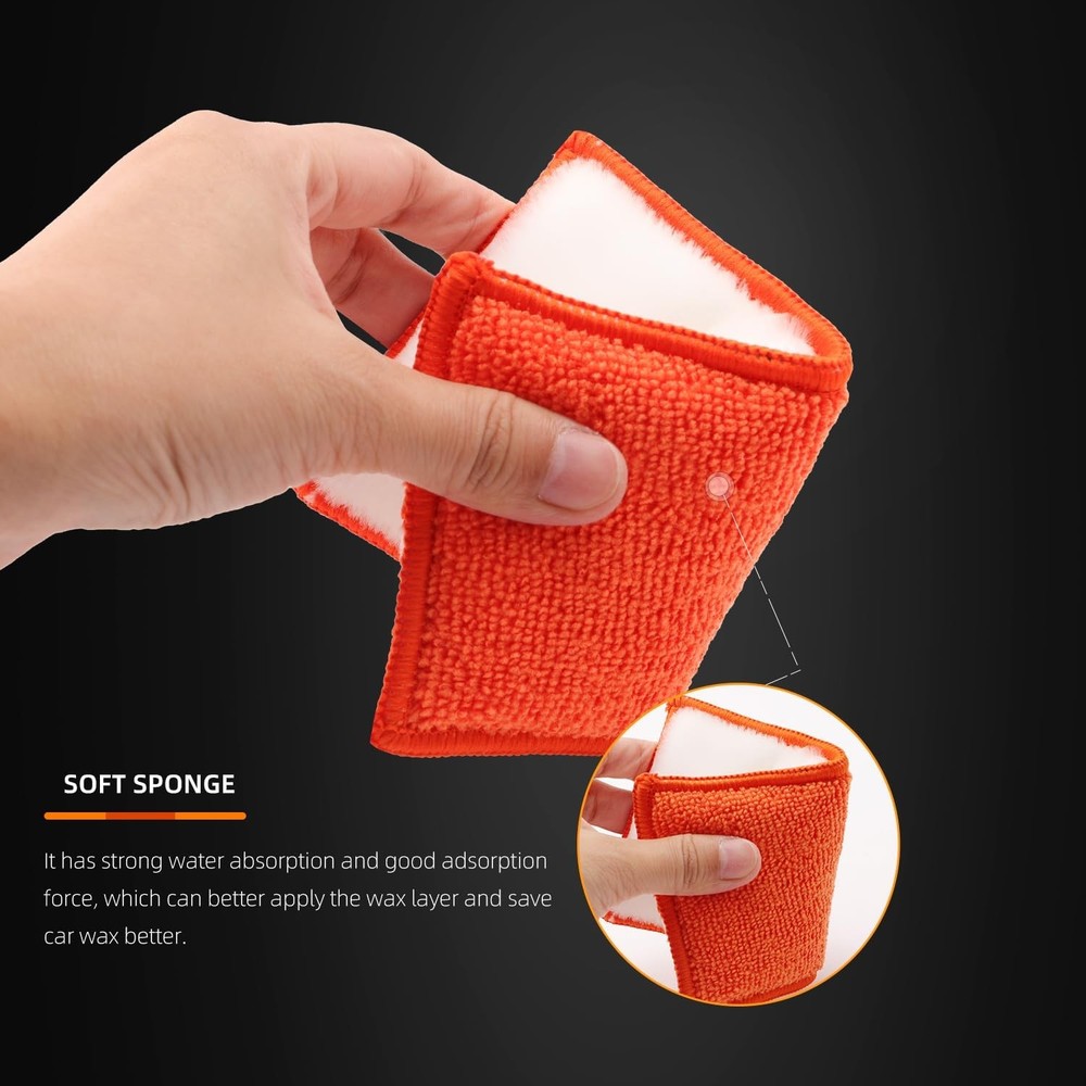 SPTA Car Interior Scrubbing Sponge, 8Pcs 8pcs Sponge