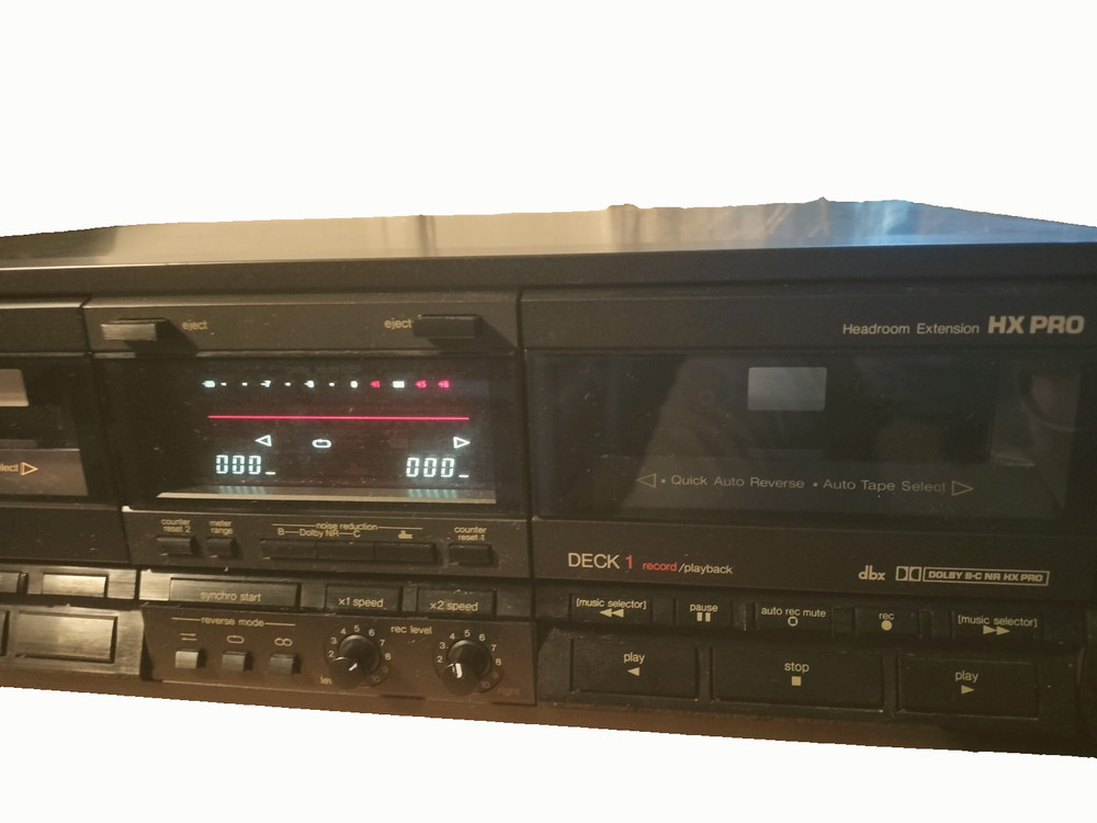 Technics double cassette deck RS-TR555 VG CONDITION.