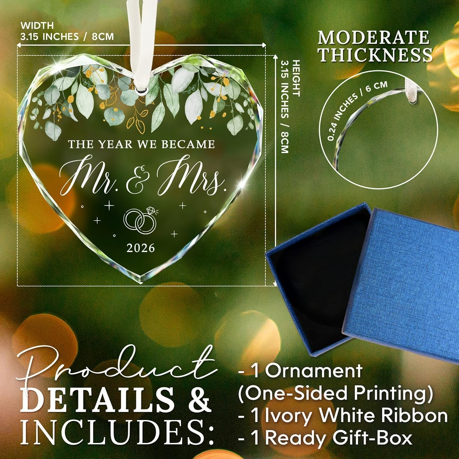 Wedding Gifts for Couples 2026 - Mr and Mrs Gifts - Bridal Shower Gift, Weddi...