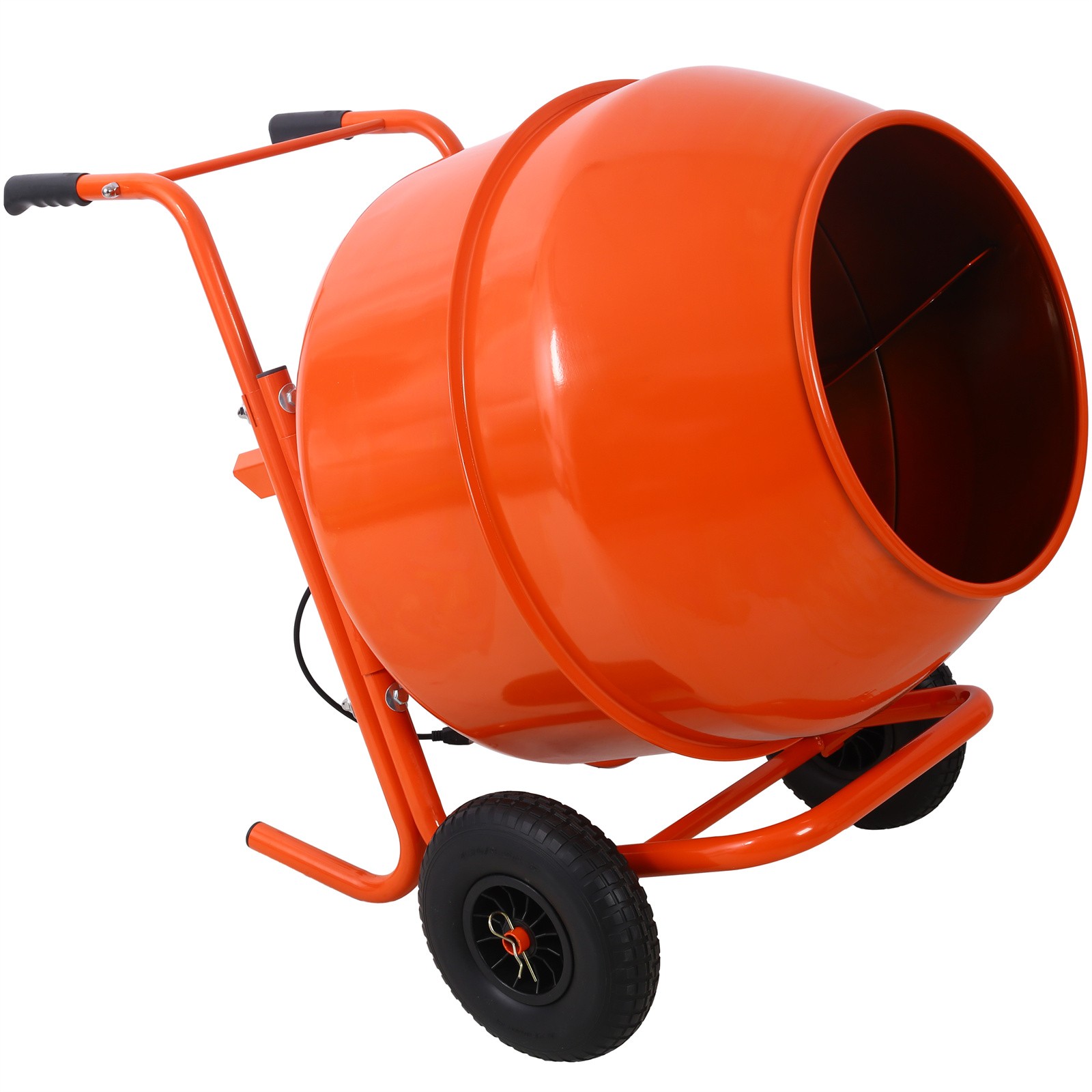 Portable 8 cu. ft/224L Electric Concrete Cement Mixer Machine with Wheel