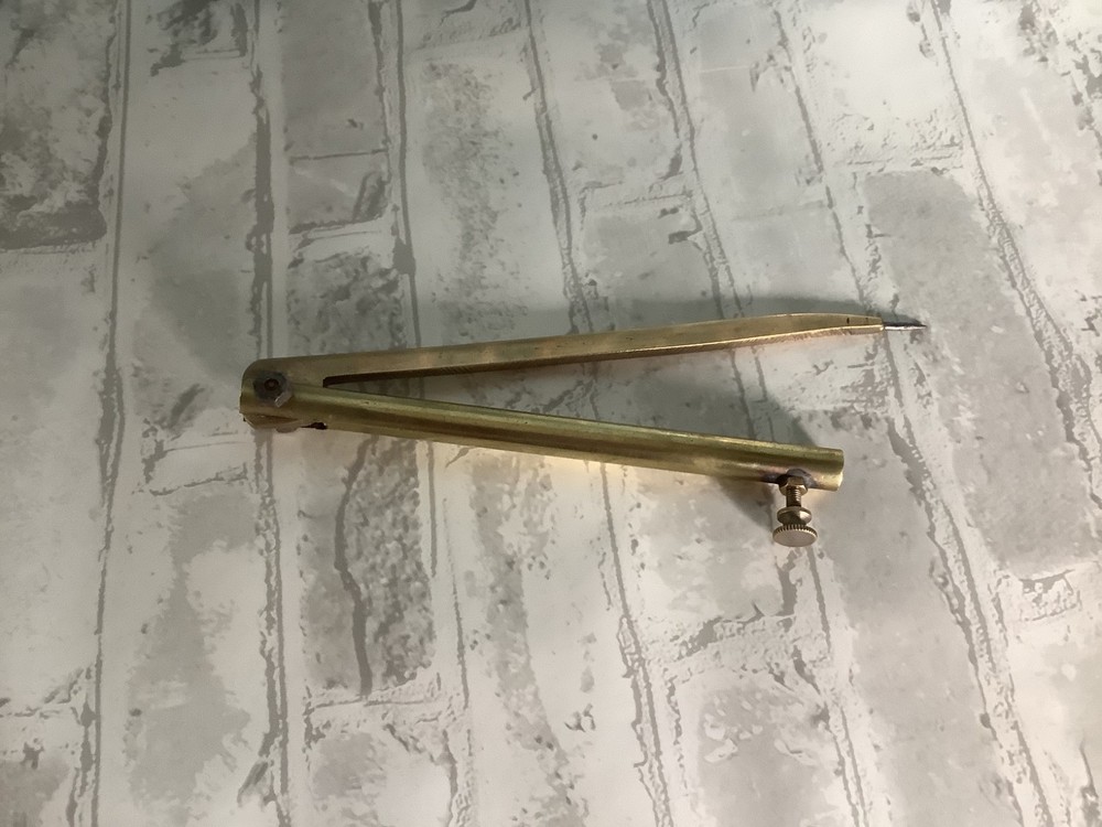 Vintage Brass Drawing Compass