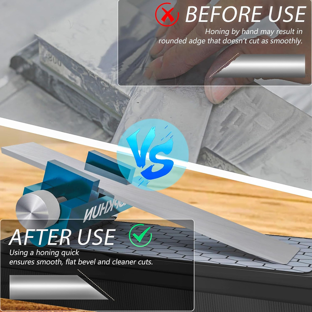 Chisel Honing Guide with Whetstone Adjustable Sharpening Jig