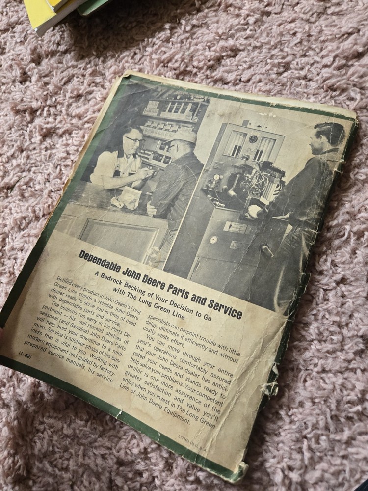 Vintage John Deere Manual 227/s Corn Picker Snapper
