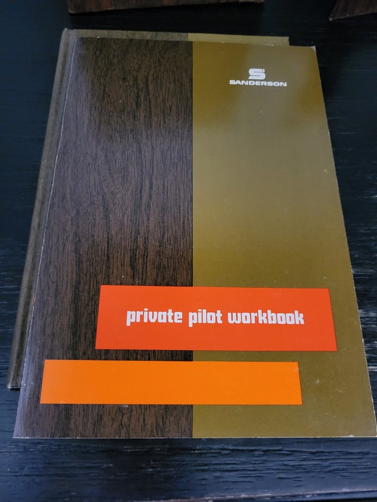 1975 Jeppesen Sanderson Private Pilot Basic Kit Training Course Books Manual