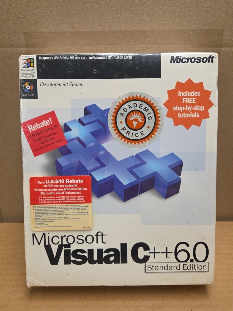 Microsoft Visual C++ 6.0 Standard Edition - SEALED NIP