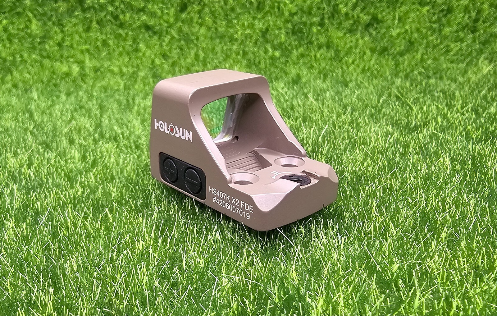 Holosun Classic Open Reflex Red Dot Sight 6 MOA Dot, FDE - HS407K X2 FDE